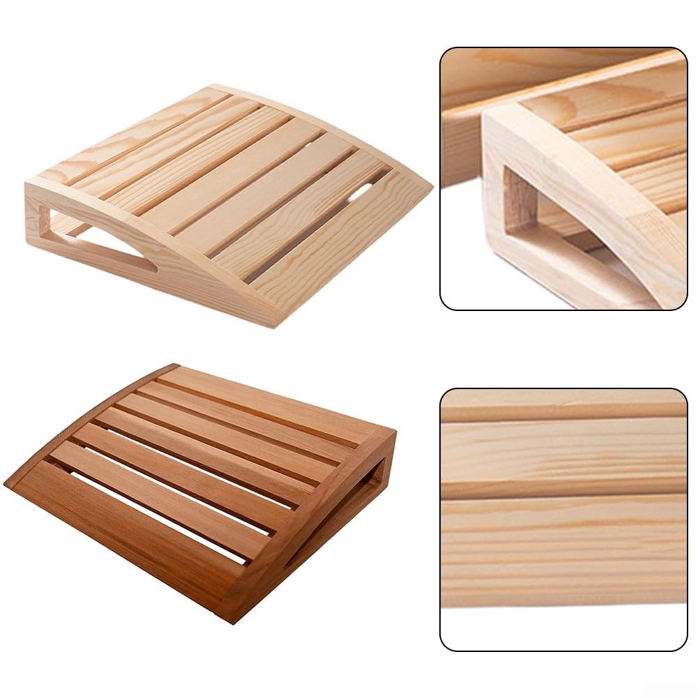 Reposacabezas de sauna para una relajación mejorada, diseño de contorno suave hecho de madera maciza para saunas domésticas o comerciales (B)