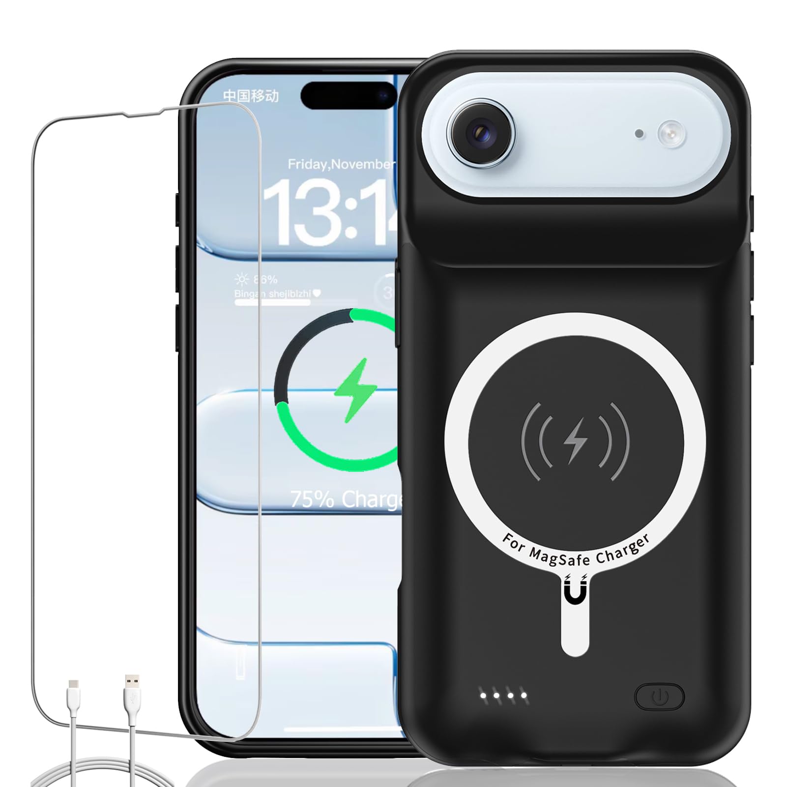 Amazon.com: Battery Case for iPhone Air, Upgraded 12000mAh