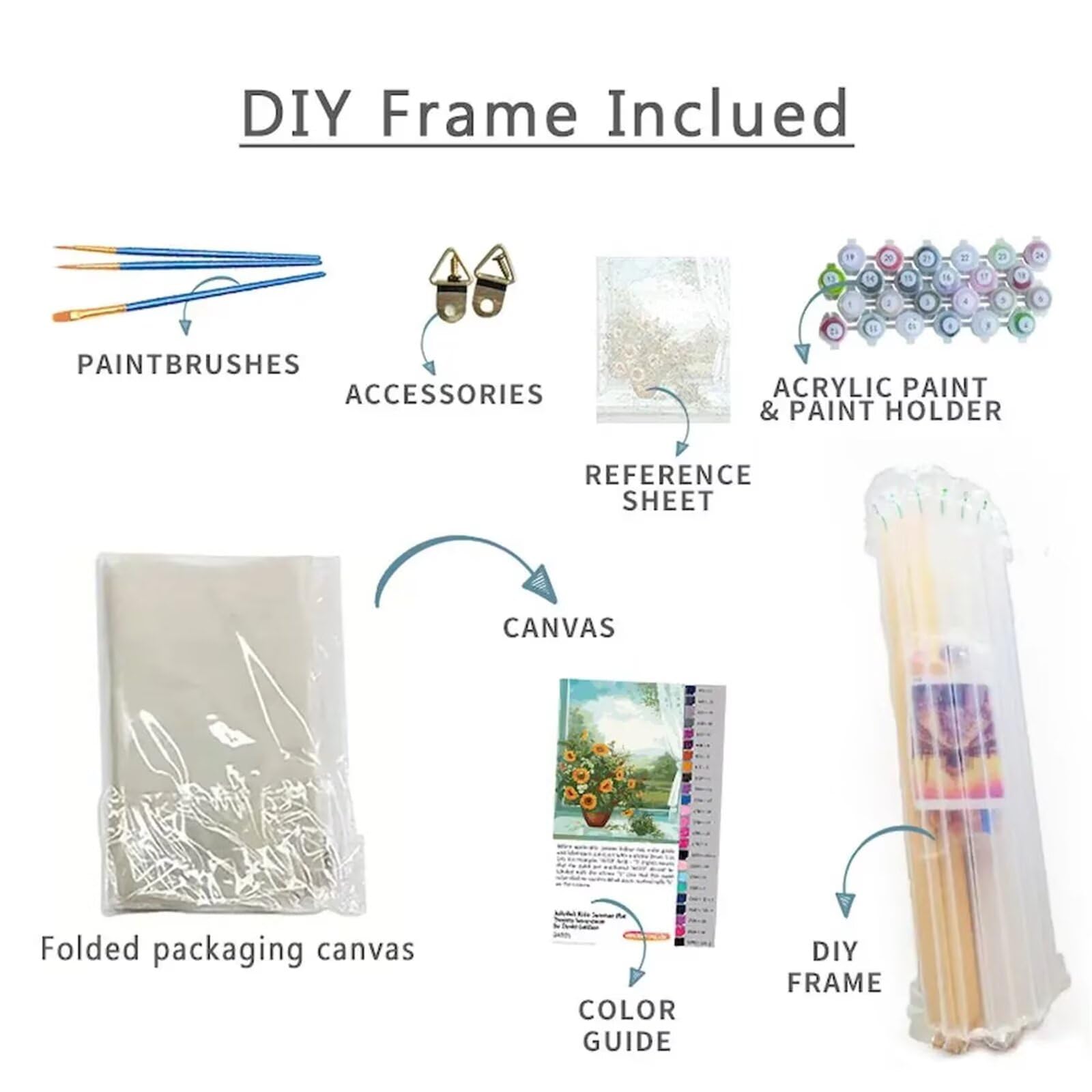 Heaen Dipingere con i Numeri per Adulti,Columpio playa junto mar DIY Paint by Numbers con Vernici e Pennelli per Adulti Principianti,Kit di Pittura Acrilica per Decora la casa Con Cornice 60x75cm
