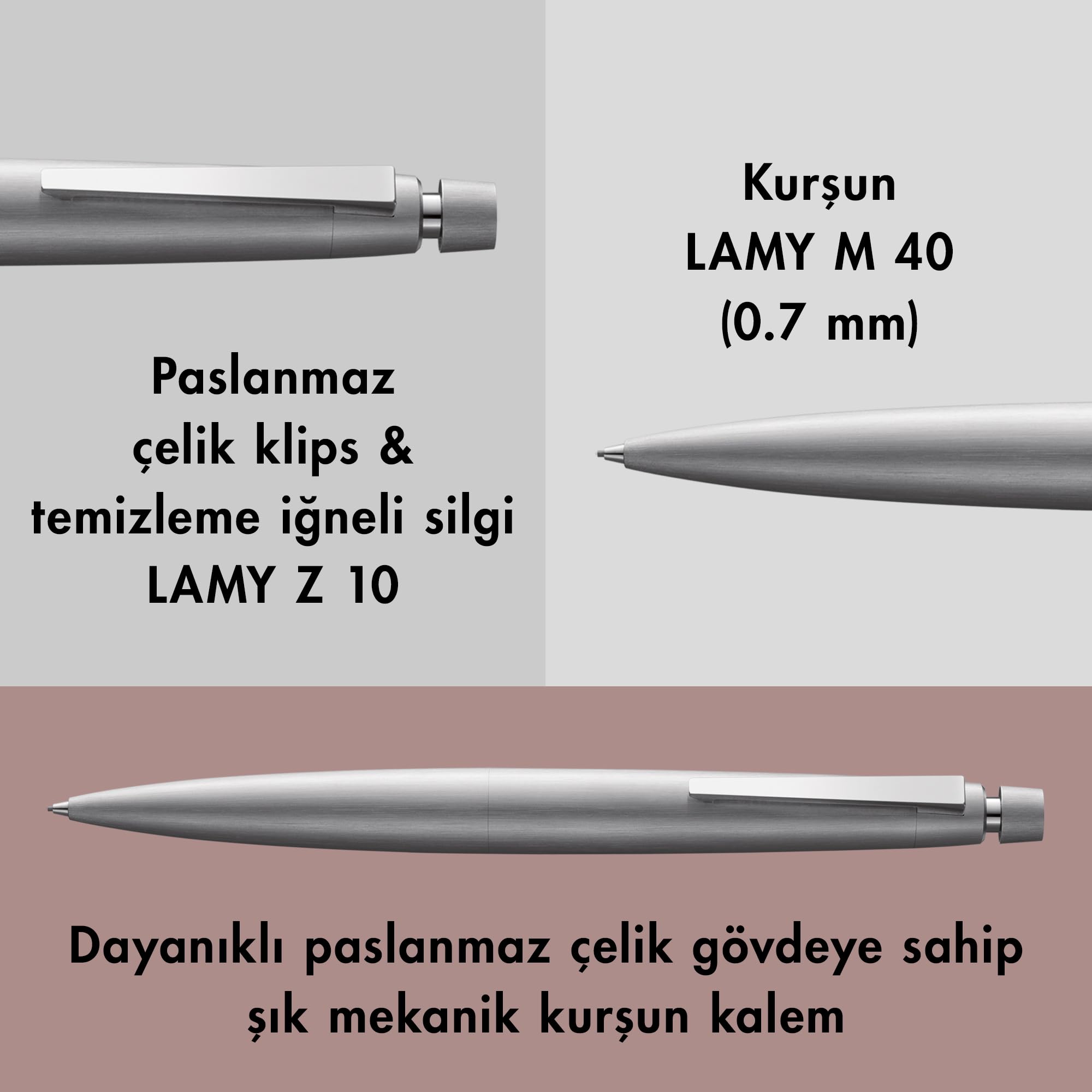Amazon | LAMY 2000 プレミエステンレス ペンシル 0.7 | 鉛筆 | 文房具