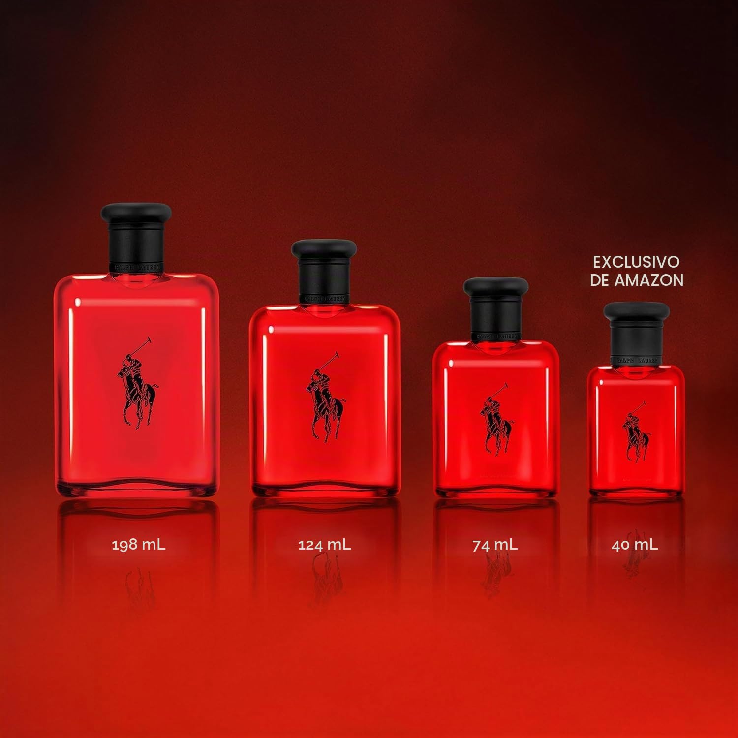 Ralph Lauren Polo Red Eau de Toilette, Aroma Fresco Amaderado y Especiado, Intensidad Media, Duración Prolongada, Perfume de Lujo para Hombres, 125 ml.