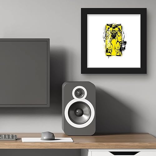 Miniatura 5 de Trends International Gallery Pops Transformers Battle In Brooklyn - Póster de pared con graffiti de abejorro, 12 x 12 pulgadas, versión de marco