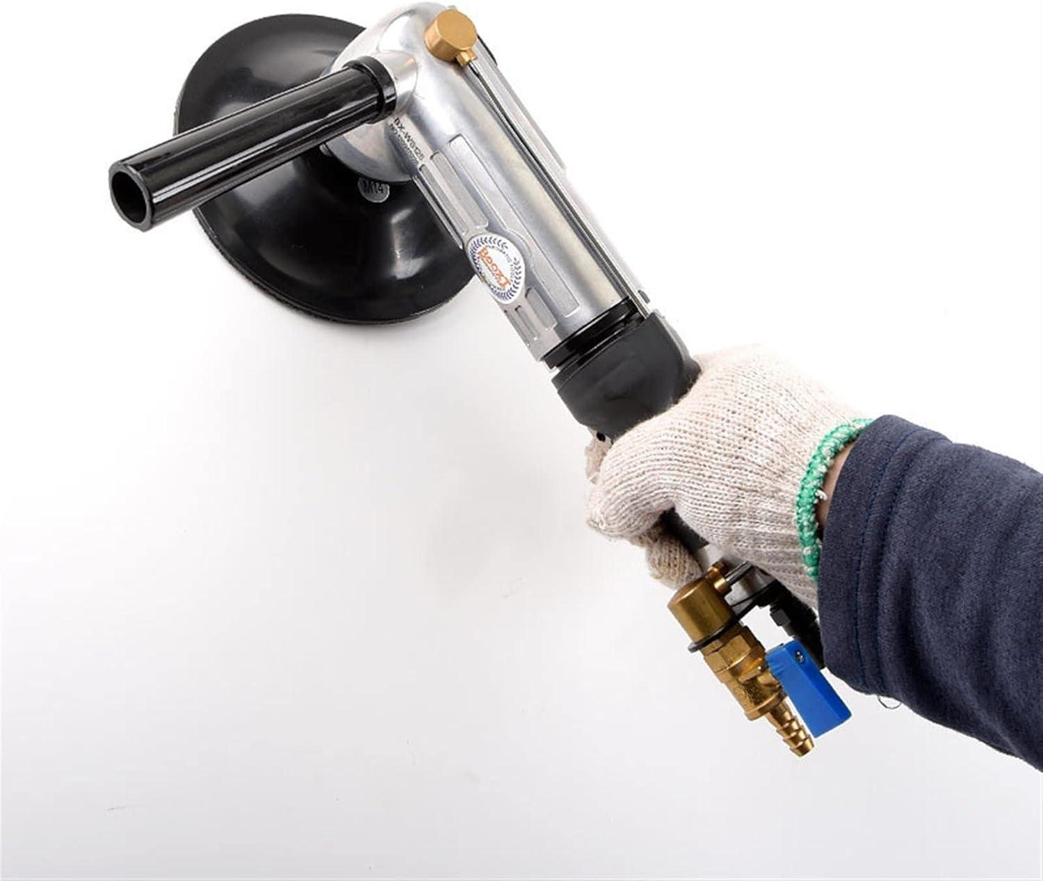 Granite Wet Polisher Pneumatic Tool BX-WS125 Marble Polishing and Grinding Pneumatic Water Mill Water Injection for Granite/Marble/Concrete/Stones