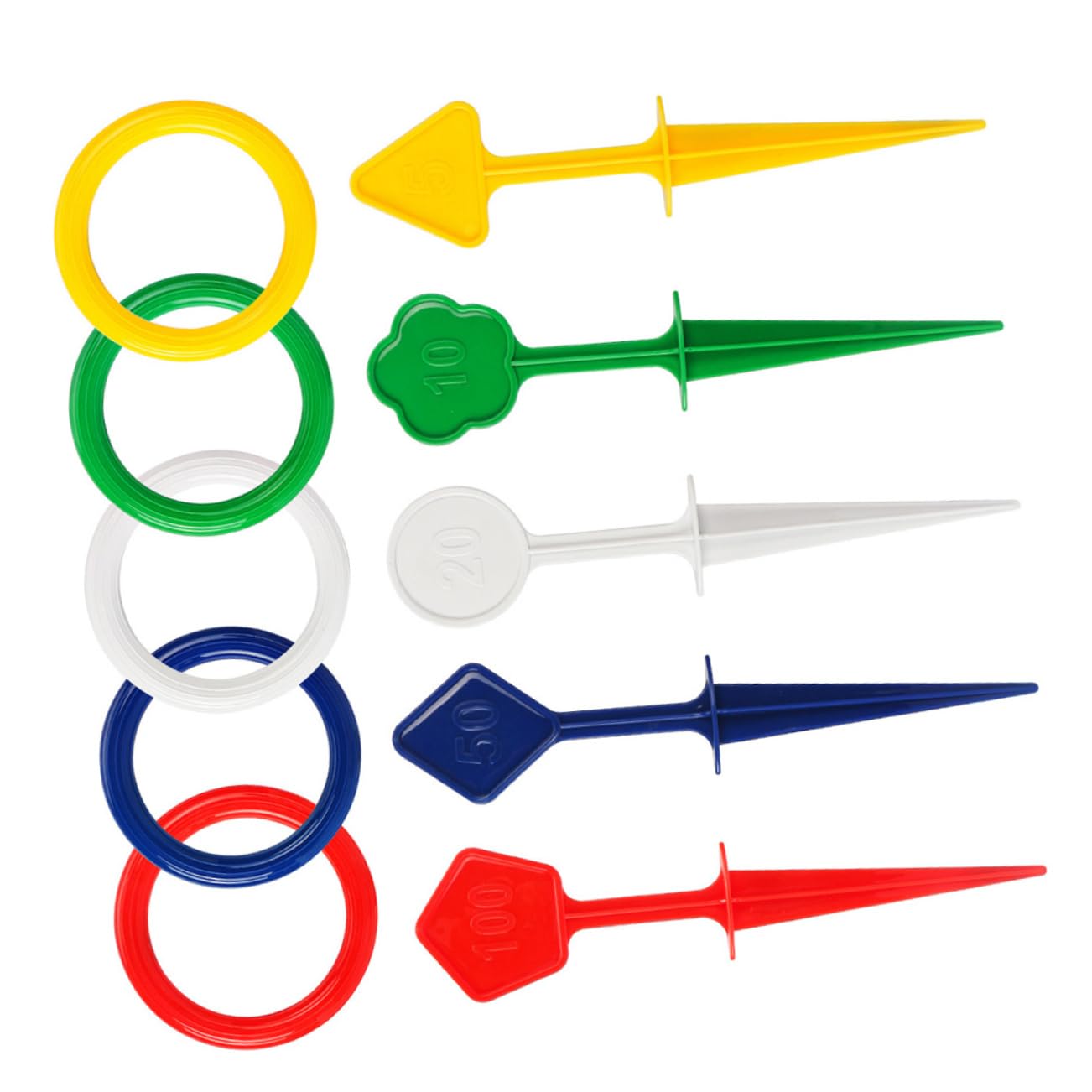 VICASKY 1 Set Ring Toss Game Beach Toss Game for Outdoor Fun for Parent Interaction Cognitive Development Durable Reusable Design