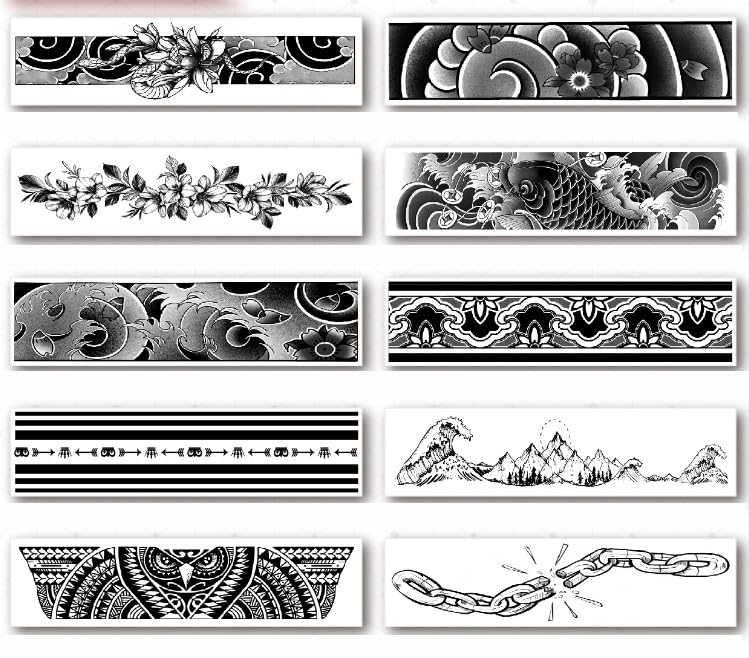 Cherry Blossom Armband Tattoos Flower Band Tattoo Designs
