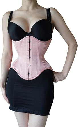 Heavy Duty Waist Trainer Womens Conical Curvy Corset Underbust Steel Boned Cotton Corset
