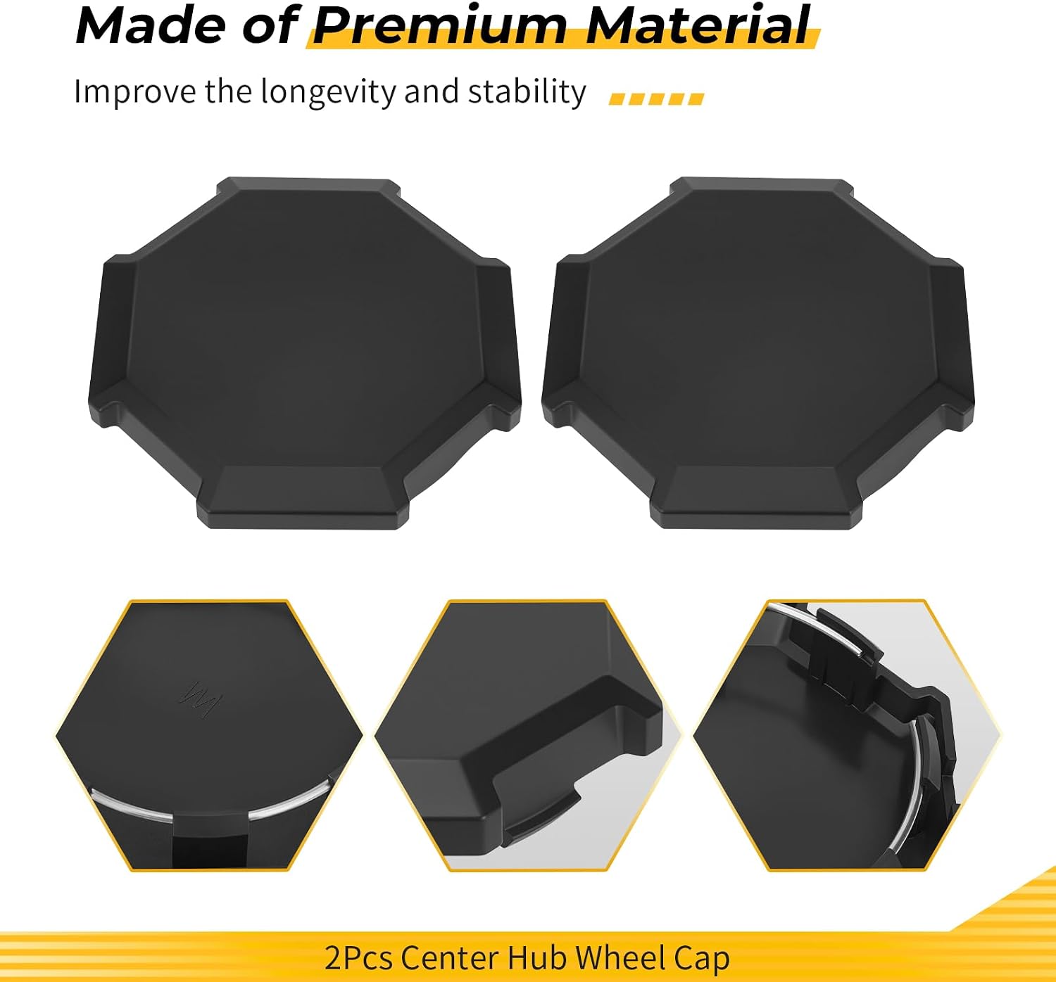 M MATI 2Pcs Center Hub Wheel Cap for Polaris Sportsman 850 SP Touring Ultimate Premium Sportsman 1000 XP H-Unter Ultimate Touring 2017-2024 1521999-458