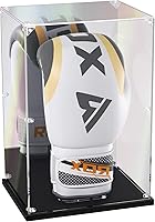 Vista 1 de Boxing Glove Display Case with Mirror Back, Acrylic Display Case with Stand for Full Size Boxing Glove, Watch The Video to Assemble