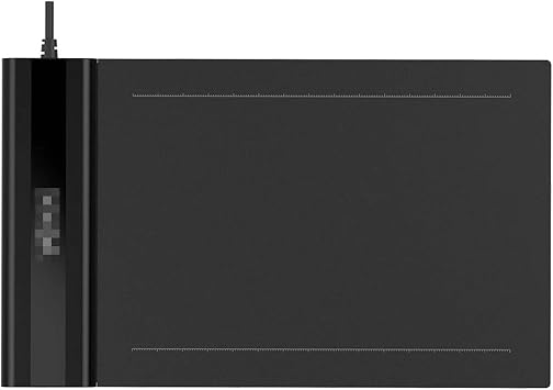 Pen Tablet 8192 Level Graphics Tablet Pen Tablet Pressure Passive Pen 5080 LPI One-Touch Eraser Drawing Photo Processing Home Network Classes Web Conferences Online Meetings/Classes Color Black, Size 6x4 inch