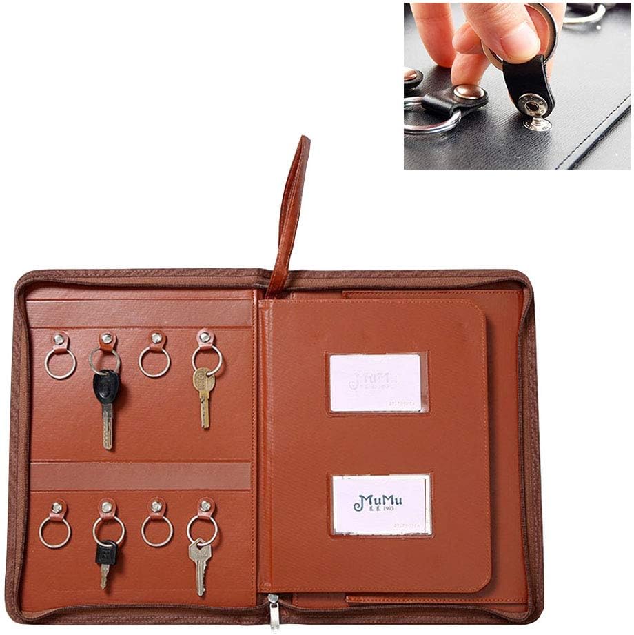 8 Keychains Realtor Portfolio Folder File Organizer Key