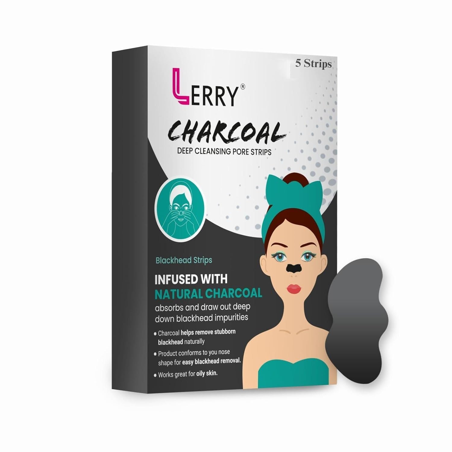 K.D ENTERPRISE - LIVE EVERY SECOND Blackhead Remover Deep Purifying Natural Charcoal Nose Strips For Women&Men Pack Of 5 Strips|Removes Whiteheads|Blackheads&Cleanses Pores|Use On Nose (Z)-image-23