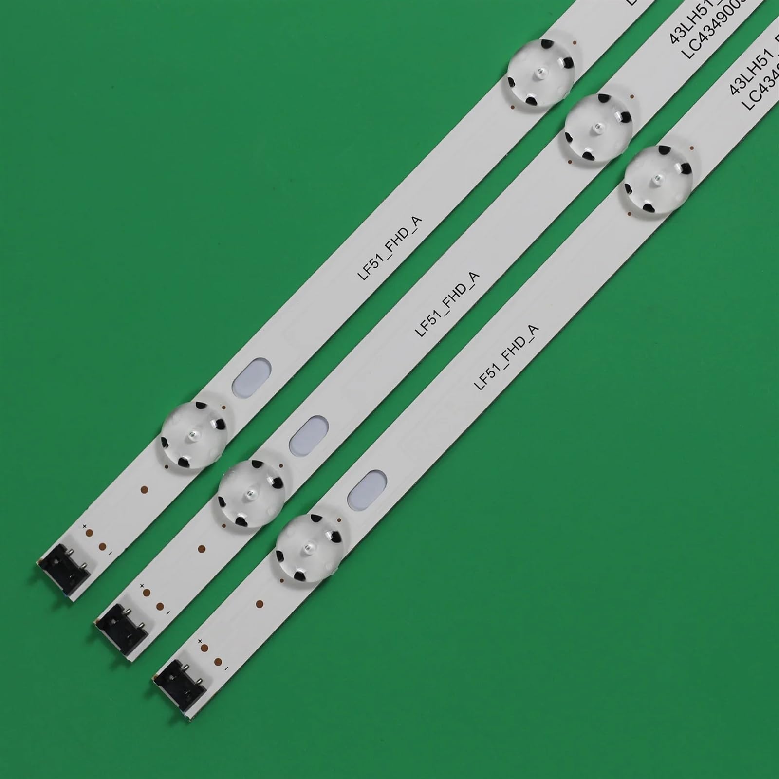 Tira de LED de 3 Piezas de 7 LED de 830 mm Compatible for LG 43UJ6309 43LK5900PLA 43LJ5500 43UJ65_UHD_A/B LC43490060A WOOREE 43 Pulgadas FHD_LED 43UJ6300-SA