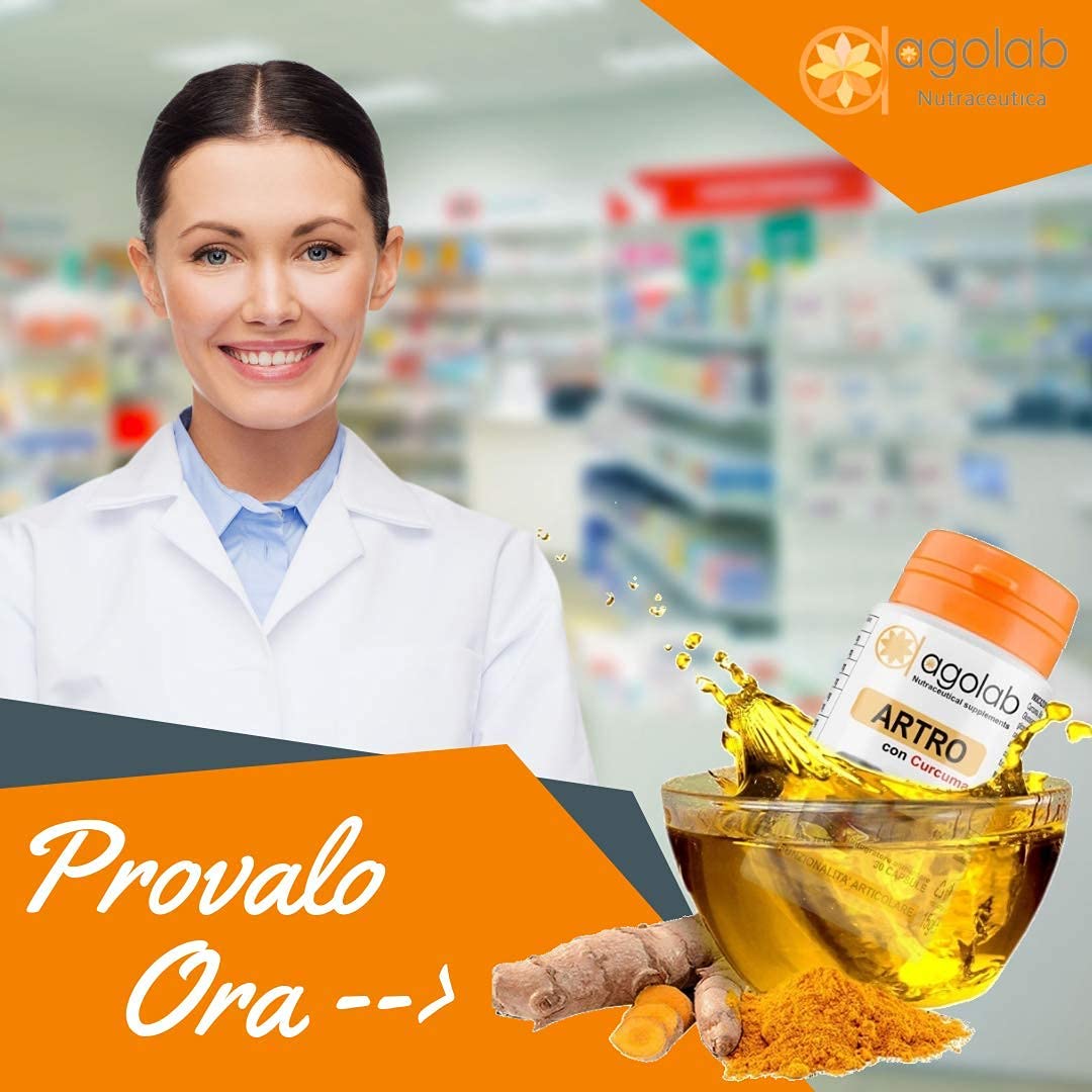 Integratore a Base di Glucosamina e Condroitina, con con Curcuma, Boswellia e Collagene marino, Supporta la Funzionalità Articolare e Contrasta gli Stati di Tensione Localizzati