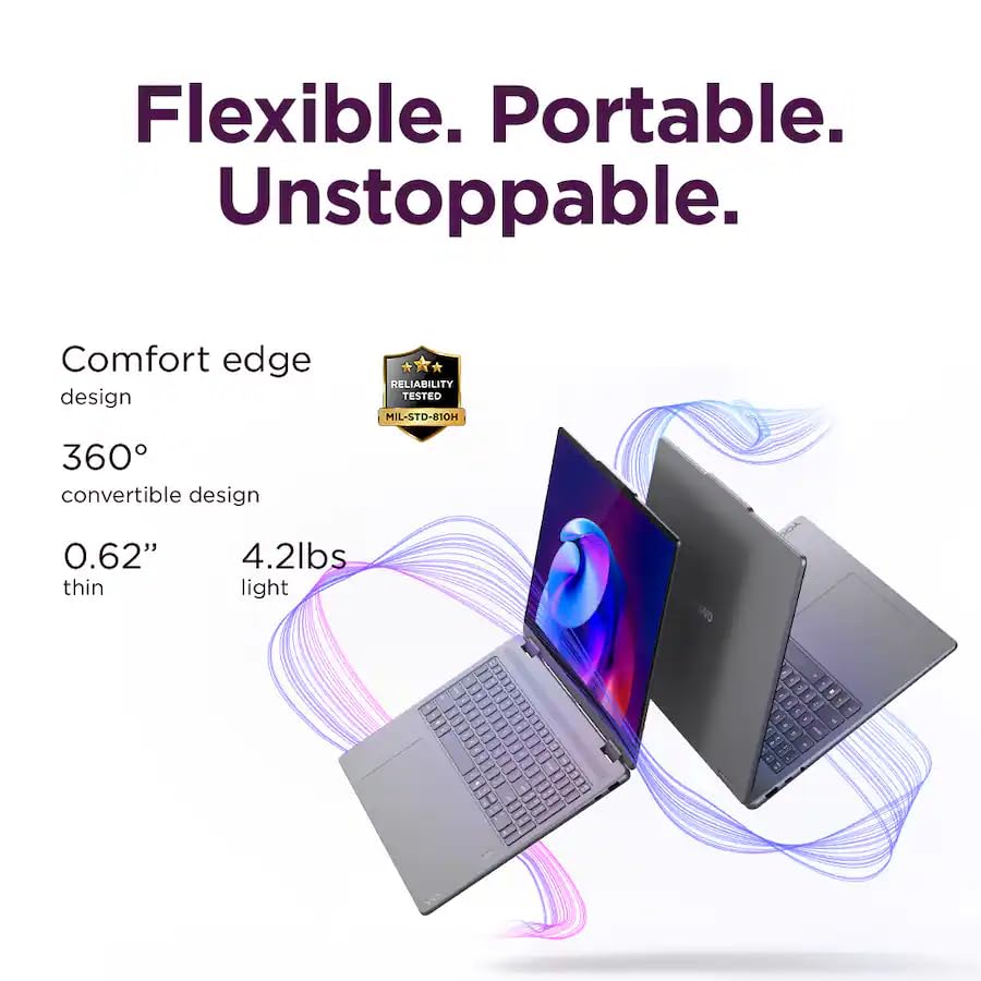 Image of Lenovo Yoga 7i 2-in-1 Touch Laptop Computer, Intel Ultra 5 16GB RAM,512GB