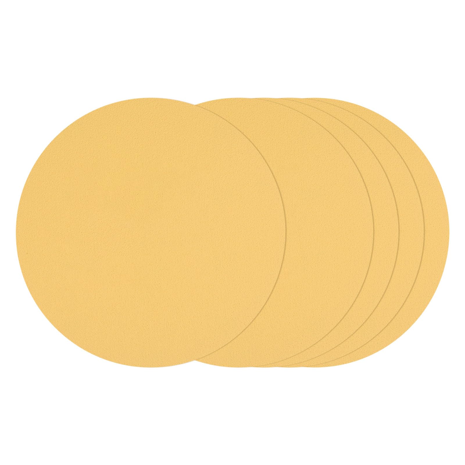 Kozelo 25 Pcs Sanding Discs 203 mm 60 Grit Hook and Loop Random Orbital Sandpapers Suitable for Drywall Sander Wood Metal Furniture, Yellow — image 1