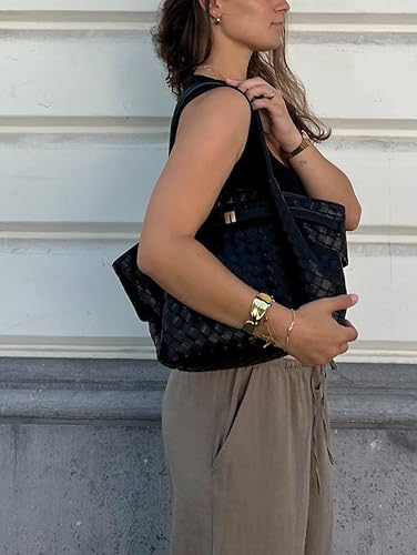 Miniatura 2 de JW PEI Bolso tote mediano Hana para mujer Trenzado negro,Negro,negro, cuero (Black Vegan Leather),Marrón,Burdeos,Marrón café,Marrón oscuro,Marrón