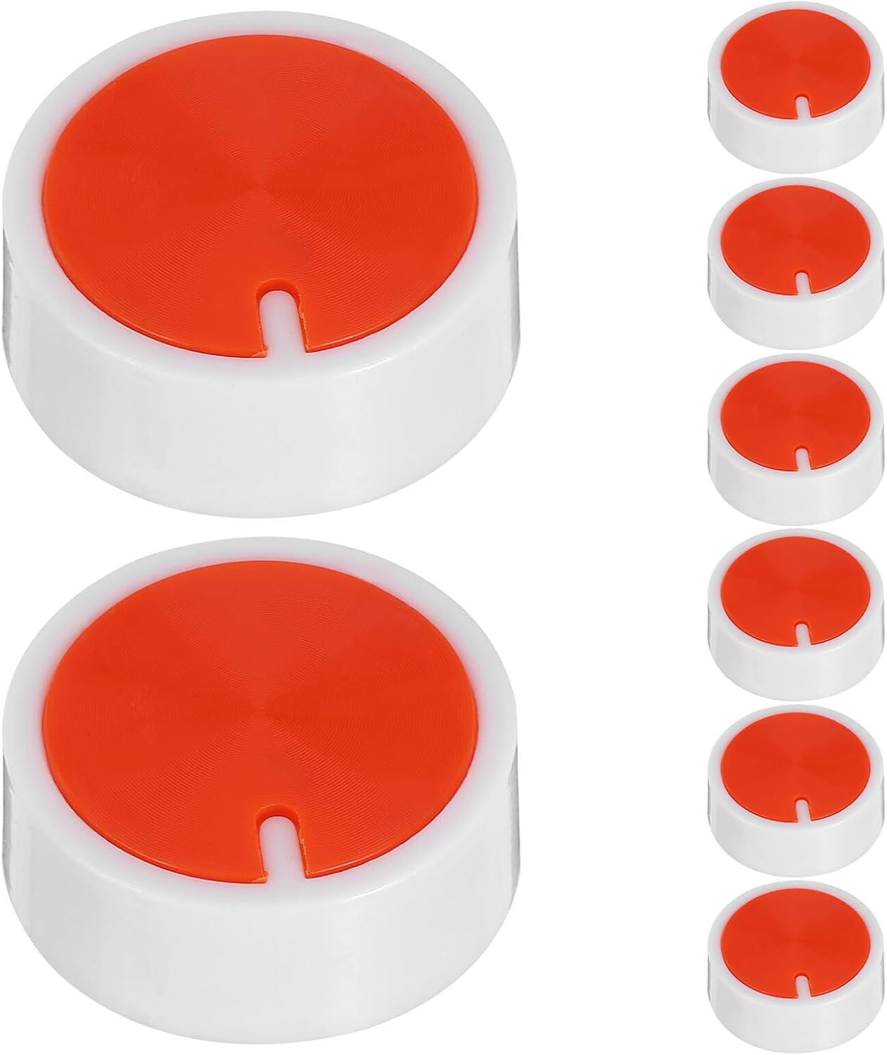 8pcs Heater Adjustment Knobs Replacement Set Rotary Heater Selector Knob Spare Parts Temperature Control Repair and Panel Replacement