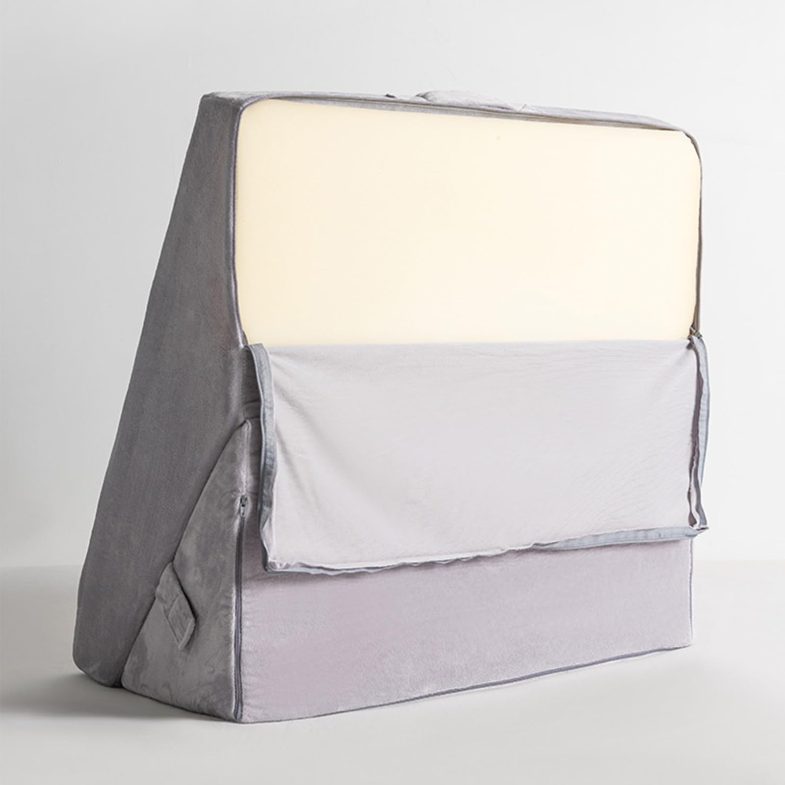 Almohada De Lectura Cojín con Forma De Cuña para Sofá Y Cama para Leer O Trabajar Almohada Ortopédica De Espuma Viscoelástica para Adultos Reduce El Dolor De Espalda