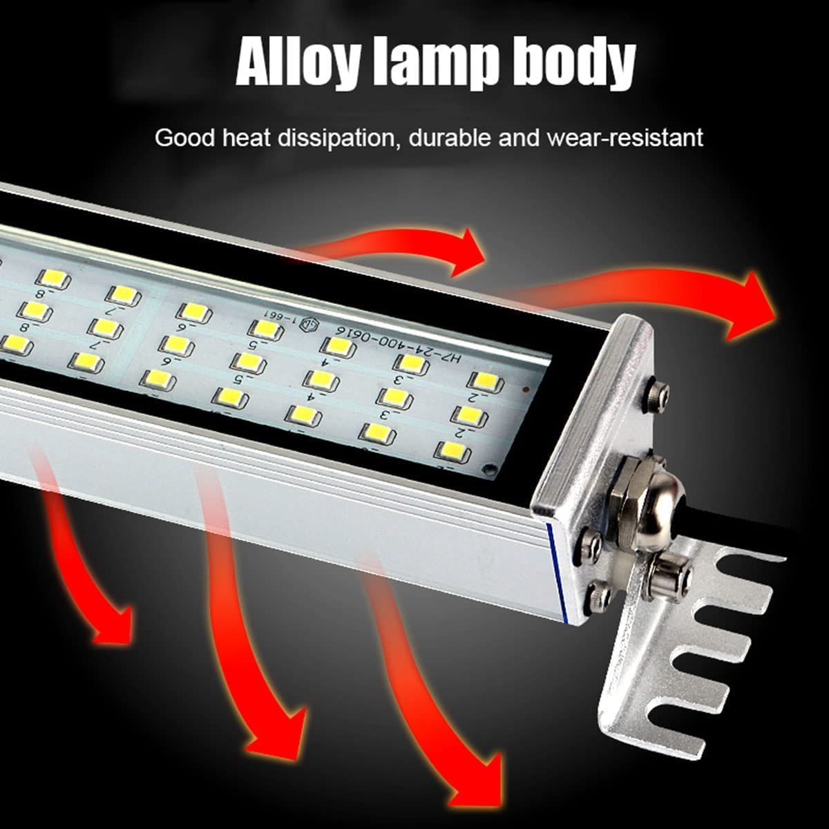 Tube Lumineux Led Antidéflagrant Ip65, Lampe De Machine Cnc à Led Industrielle 110 V à 220 V Avec Support Rotatif à 360 °, Lampe De Travail D'éclairage Pour Atelier De Fraisag(Size:10W,Color:110~220V