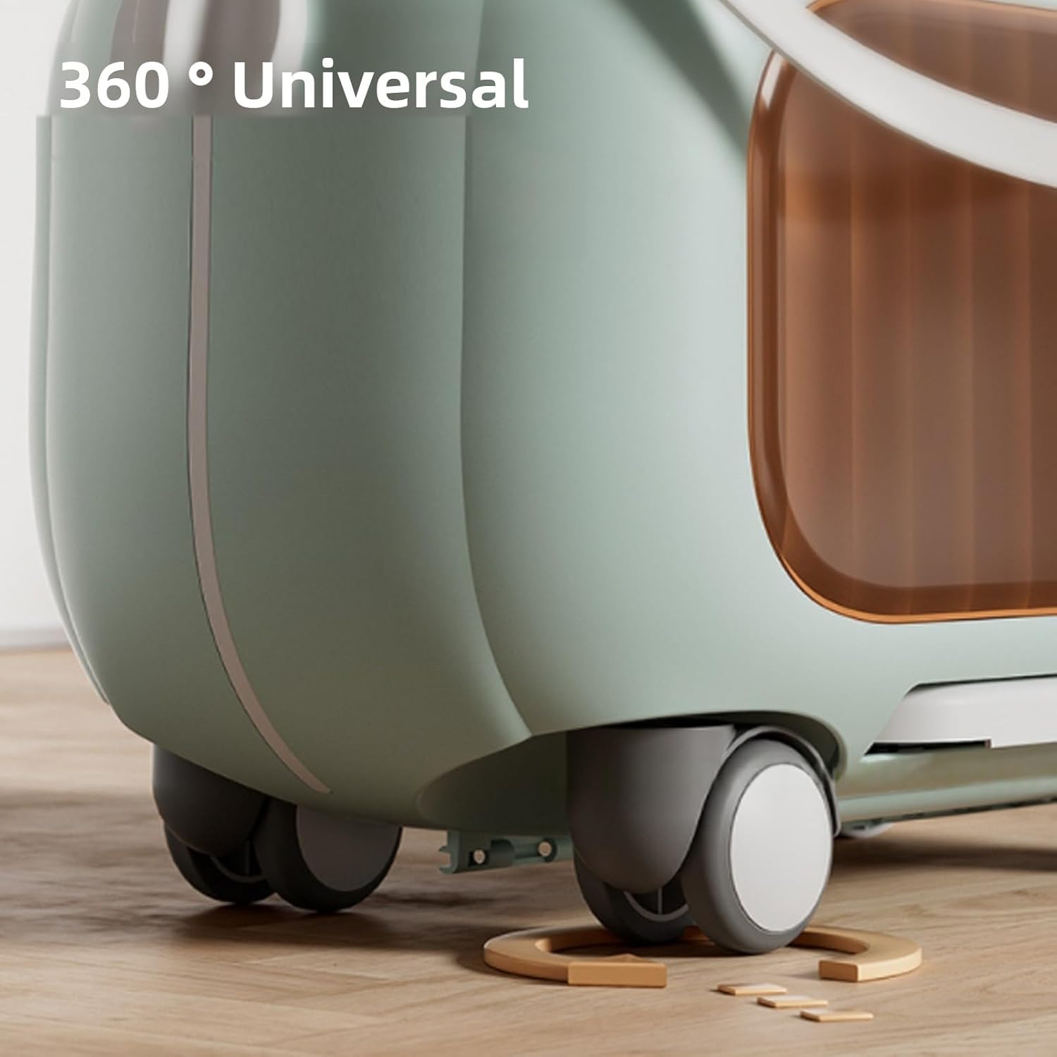 Yoidesu Kids Ride On Suitcase with Wheels, Scooter Luggage for Toddlers Travel, Carry On Luggage with Toddler Seat, Children Suitcase for Boys & Girls Ages 2-12 Years (Blue)