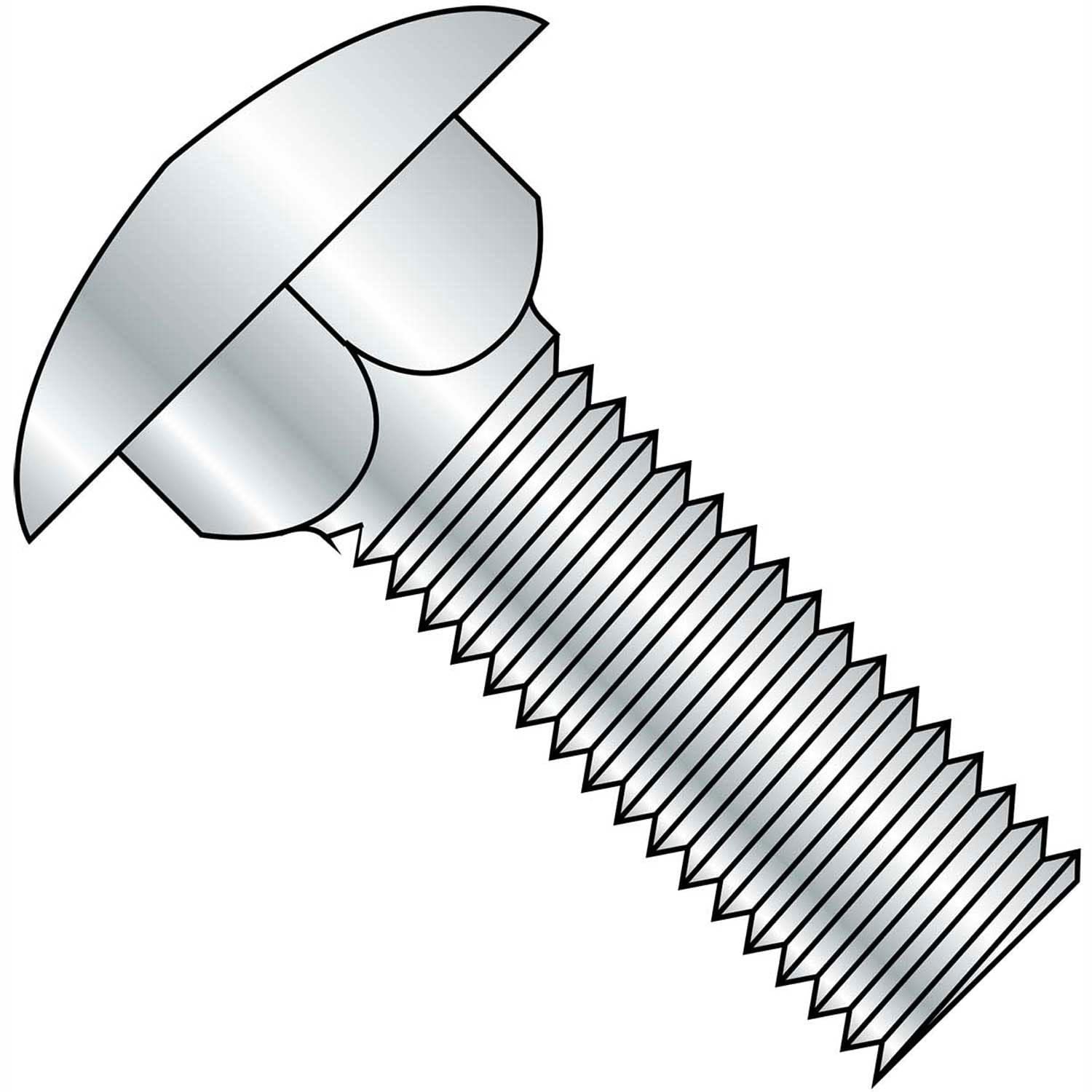 Carriage Bolt, 10-24 x 1-3/4