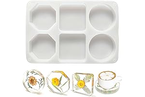 La Chat 6-Cavity Resin Casting Molds: Unleash Your Creativity with Coasters and Floral Preservation