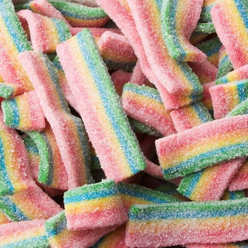 Miniatura 2 de Oh! Nuts Sour Belts Sour Mystic  Bolsa resellable a granel de 1 libra  Arco iris  Gomitas  Caramelos  Para toda ocasión  Dulces a granel para