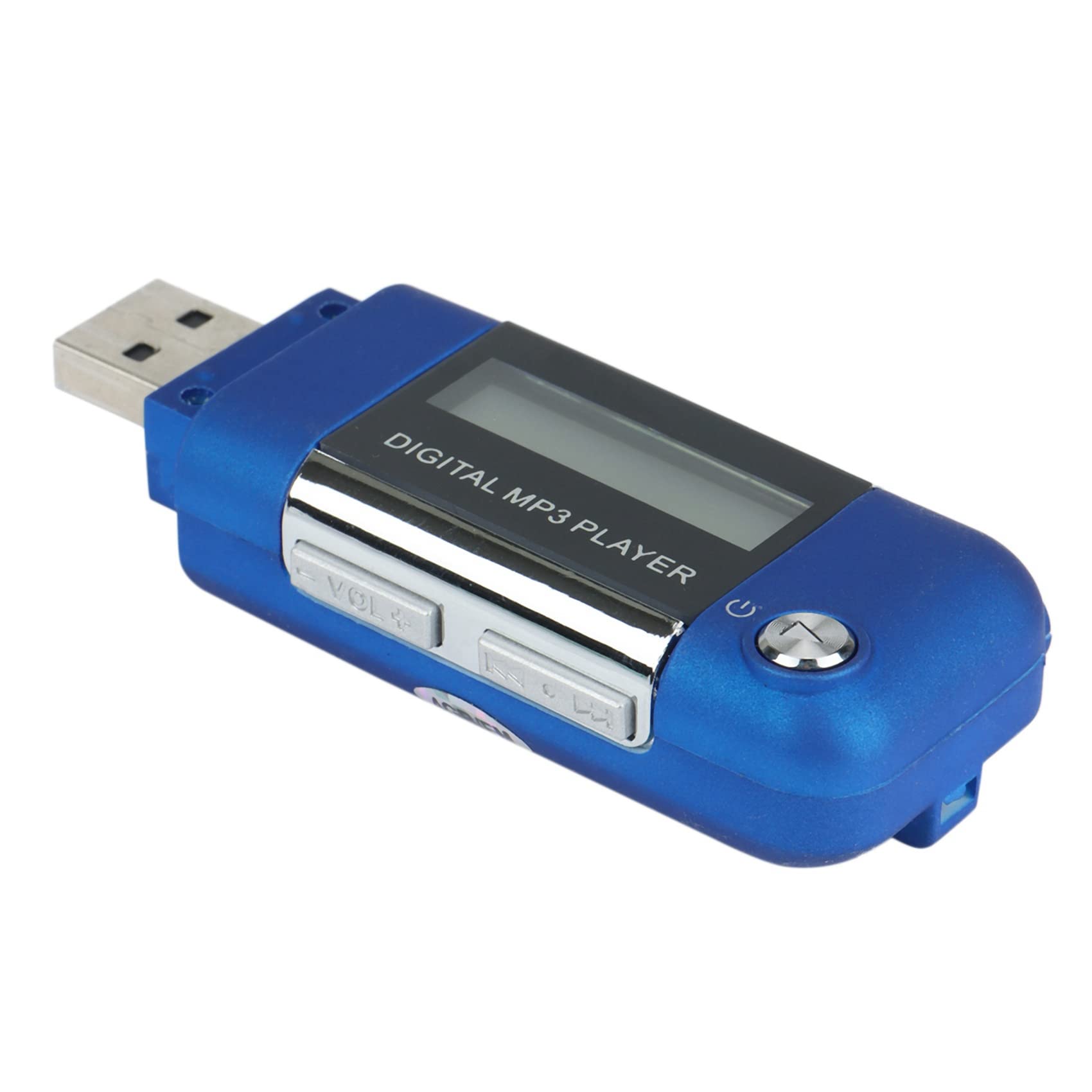 10X Lettore Mp3 Lettore Musicale Disco U da 4 GB Supporta Batteria AAA Sostituibile, Registrazione (Blu)