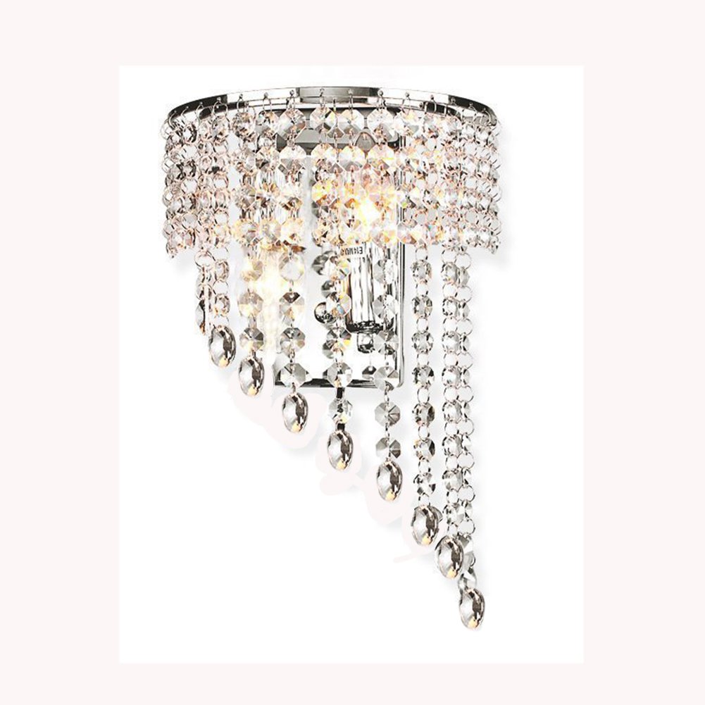 Jorunhe Crystal Wall Lights Aisle Bedside Light Fixtures