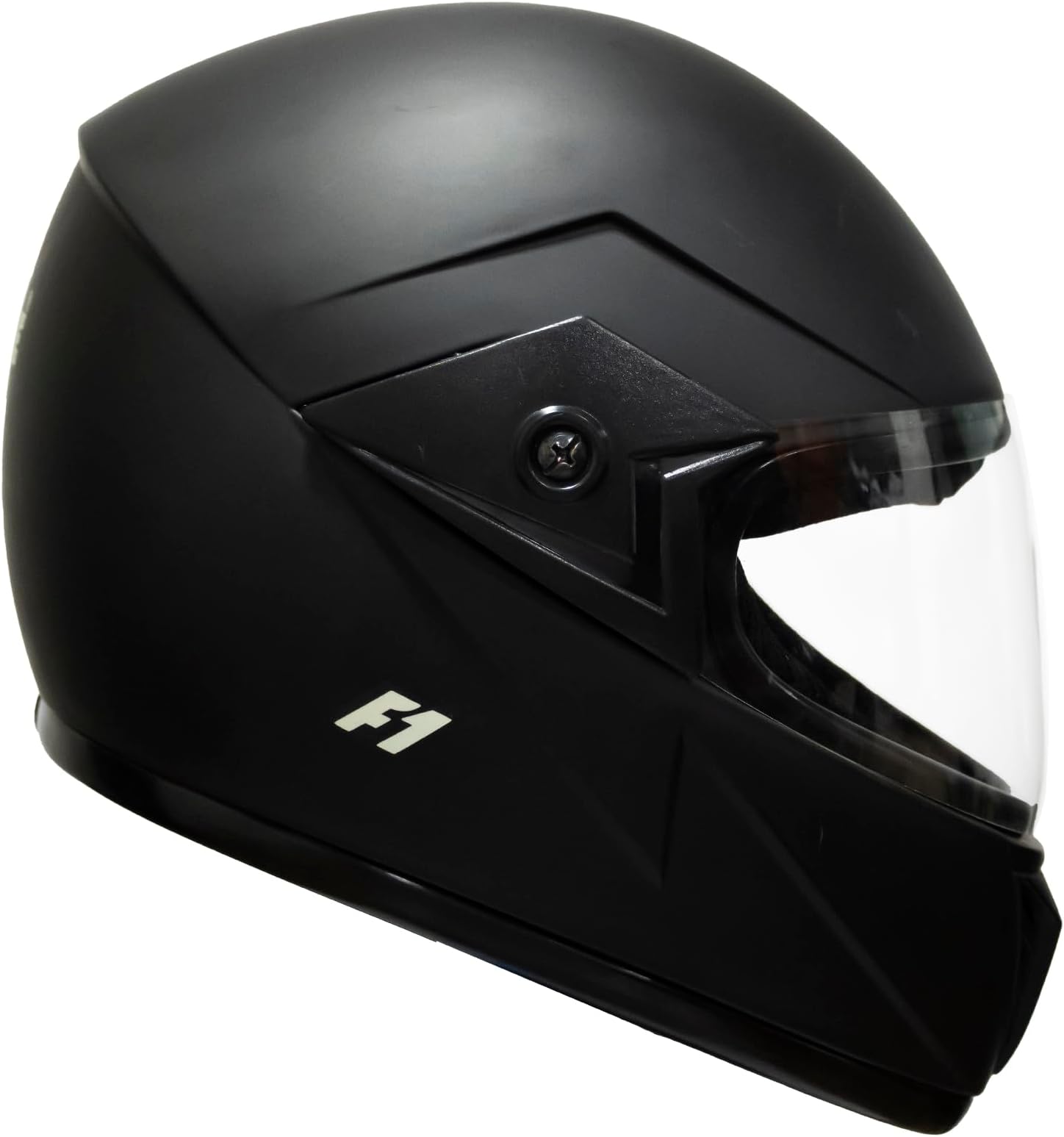 Turtle Helmet F1 Smooth Design with Scratch Resistive Clear Visor & Hard Shell ABS Plastic Full Face Helmet- Parent