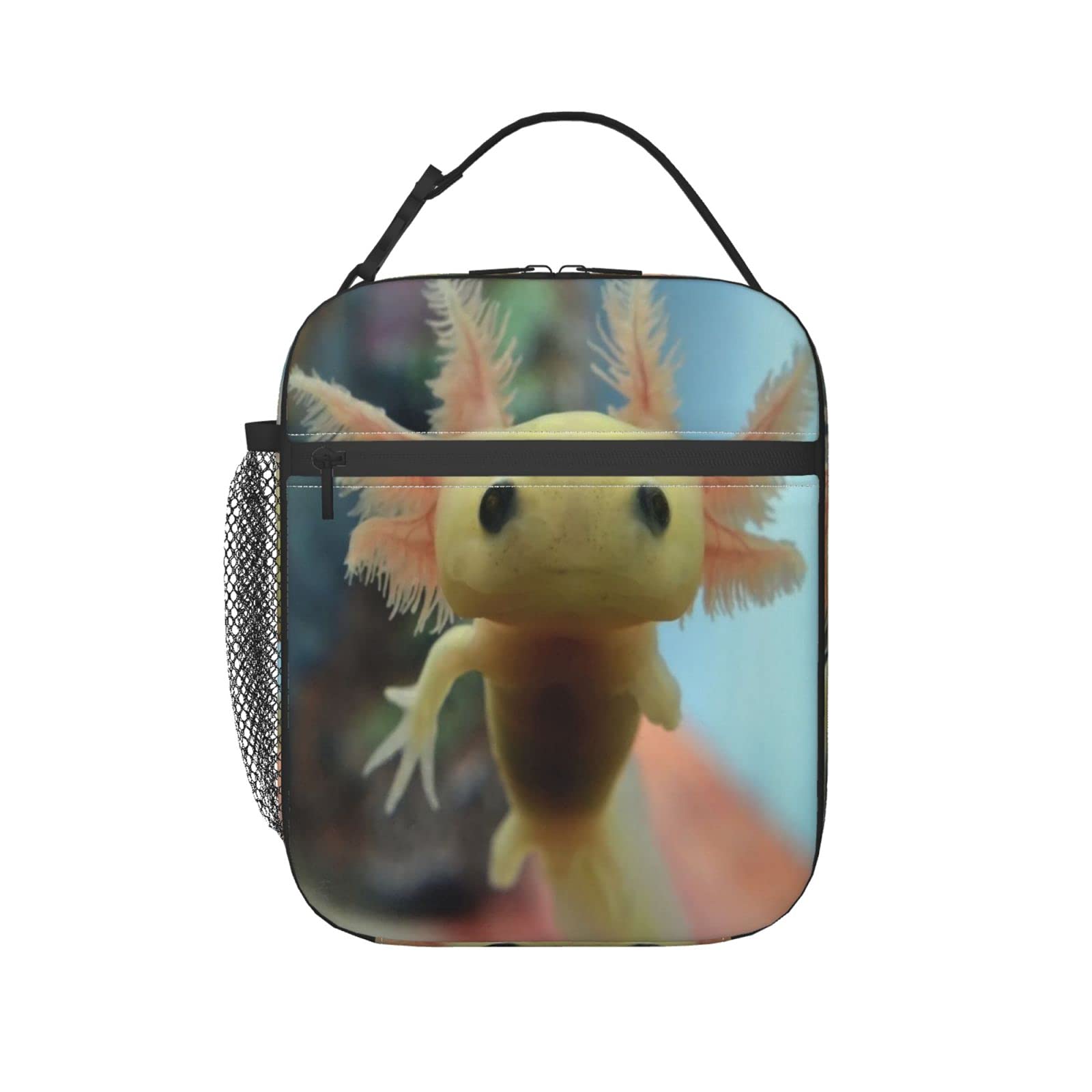 Yilad Axolotl Lunch Box Insulated Soft Bag Reusable Cooler Bag For Women&Men&Work Picnic Hiking