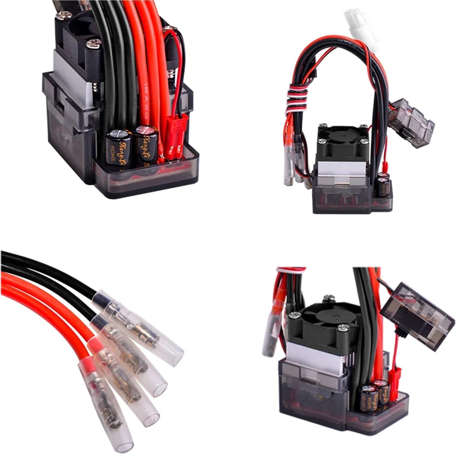 Per 7.2-16V Spazzolato Alta Tensione ESC 320A Regolatore Velocità Ventola RC Auto Modello Camion Accessorio Modificato Ricambio Fuoristrada Veicoli ESC RC