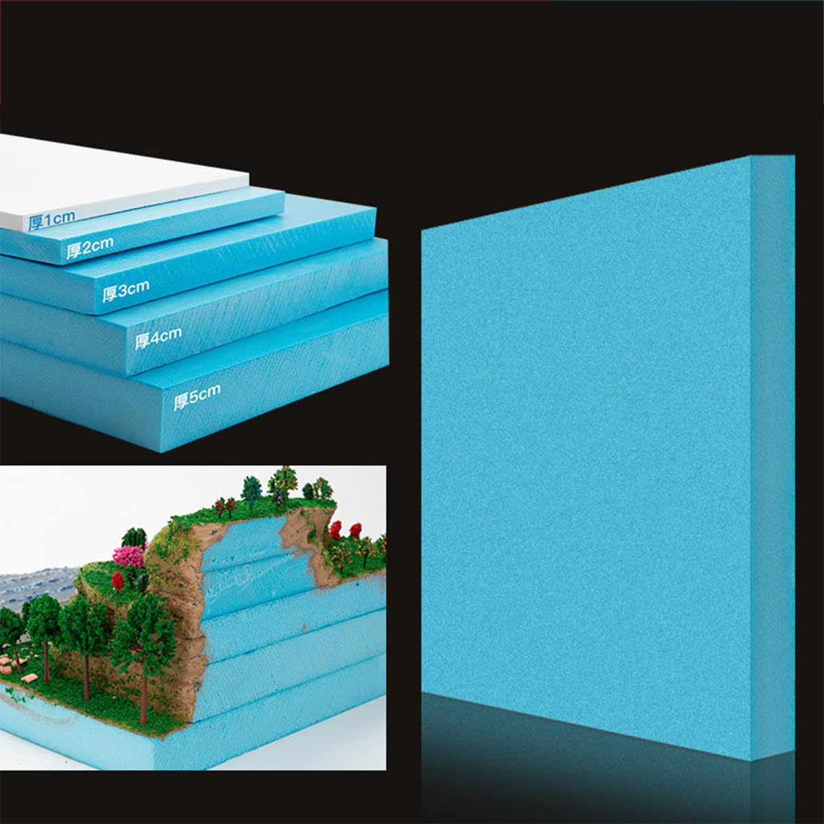 Blaue Schaumstoffplatten, Hochdichte Foam Board Platten für DIY Projekte