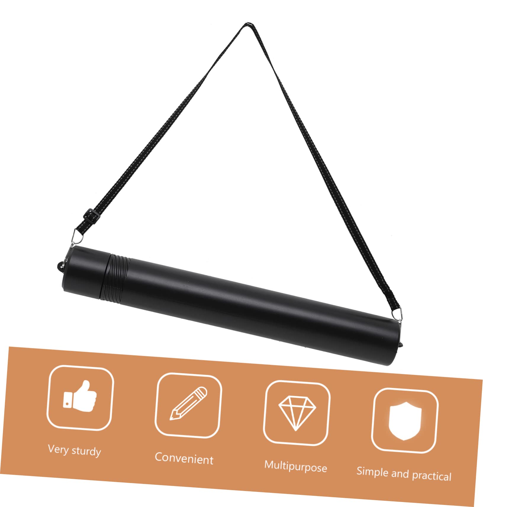 HOMSFOU Retractable Poster Tube Telescoping Art Tube for Easy Length Adjustment