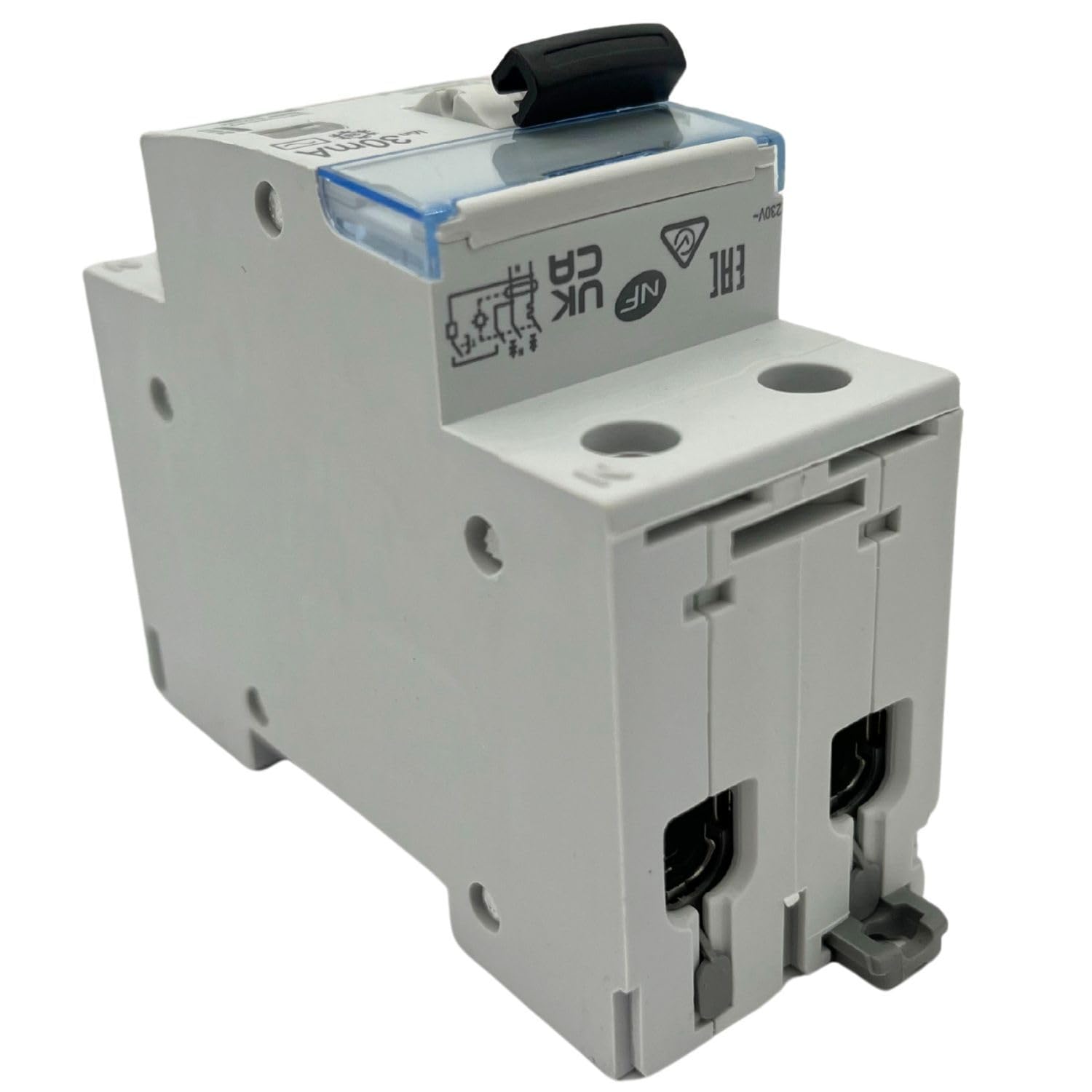 411002 Disjoncteur Différentiel 16a - 30ma - Type Ac - 1p+n - 2 Modules - Neutre à Droite - Auxiliarisable - Legrand