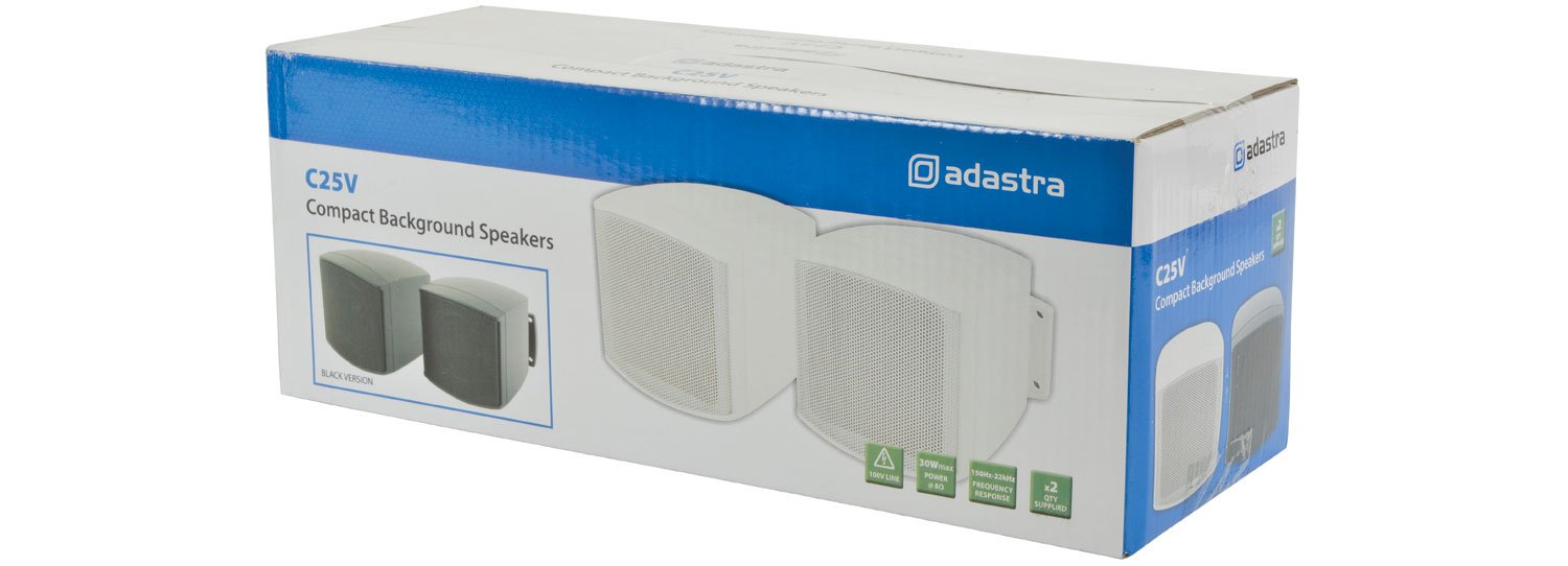 Altavoces compactos de Fondo 30W | 2.5" | Blanco