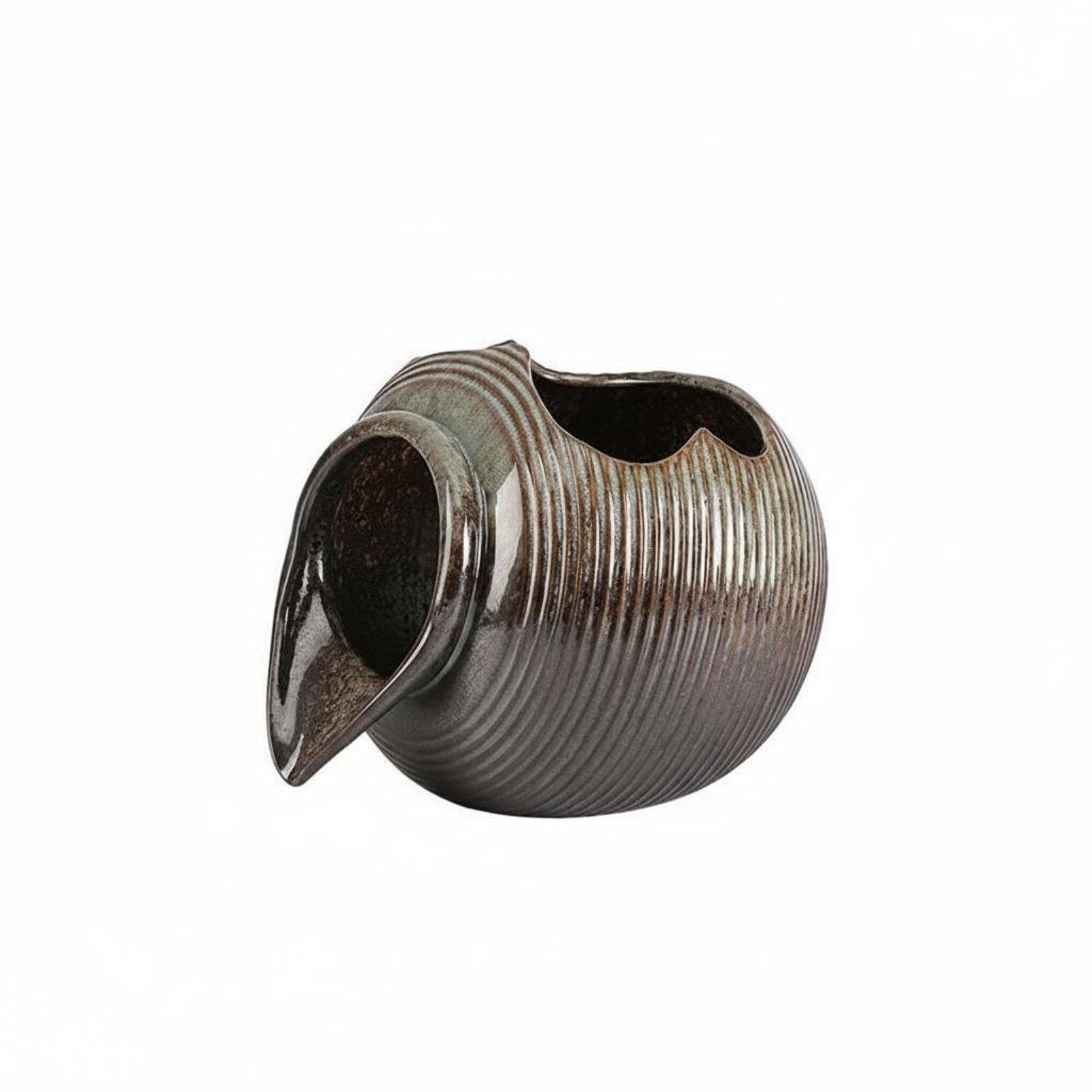 Rotating Water Pot Water Feature DIY Setup Ceramic Water Water Feature Balcony Friendly Ceramic Pot Spitter for Courtyard, Garden-image-17