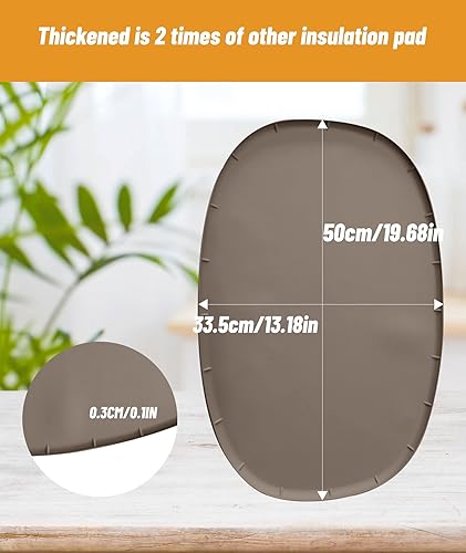 Miniatura 2 de 2 alfombrillas resistentes al calor para olla de cocción lenta, alfombrillas de silicona para olla de cocción lenta, protector de encimera, tapetes