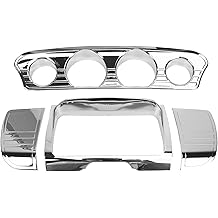 Seat Bolt Street Glide Windshield for Harley Davidson Touring Electra Glide Street Glide Ultra Limited & Tri-Glide Ultra 2014-2019 Motorcycle Dashboard Kit Gauge Chrome