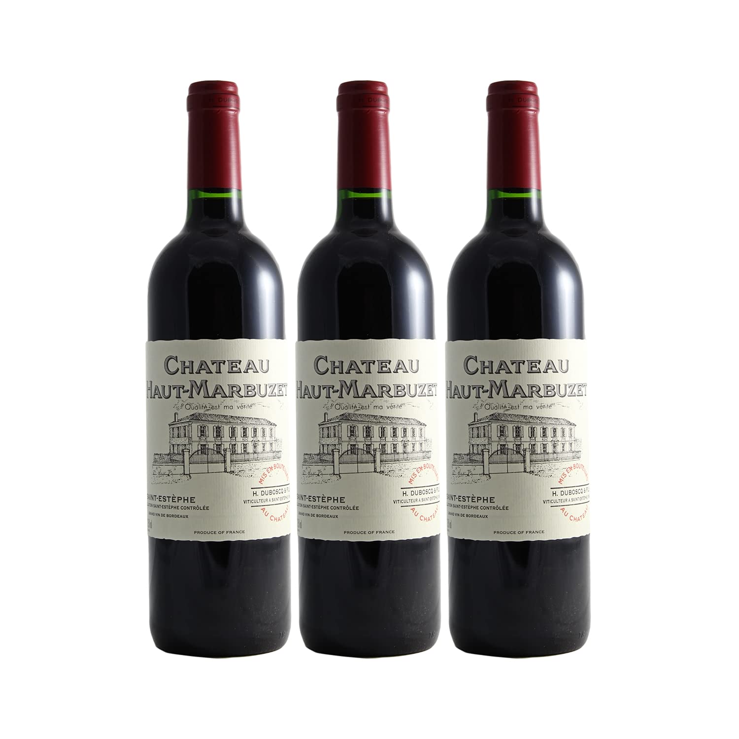 Château Haut-Marbuzet Saint-Estèphe - Rouge 2018 - Vin Rouge de Bordeaux (3x75cl)