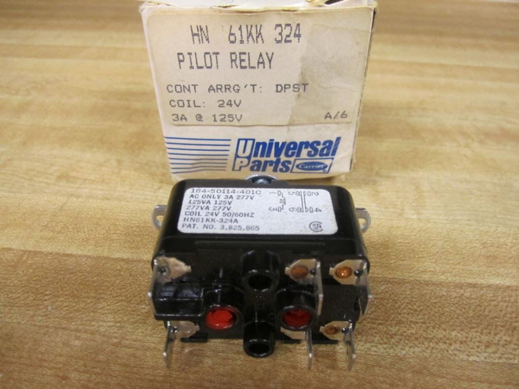 Carrier Products HN61KK324 - DPST RELAY 24V PILOT DUTY