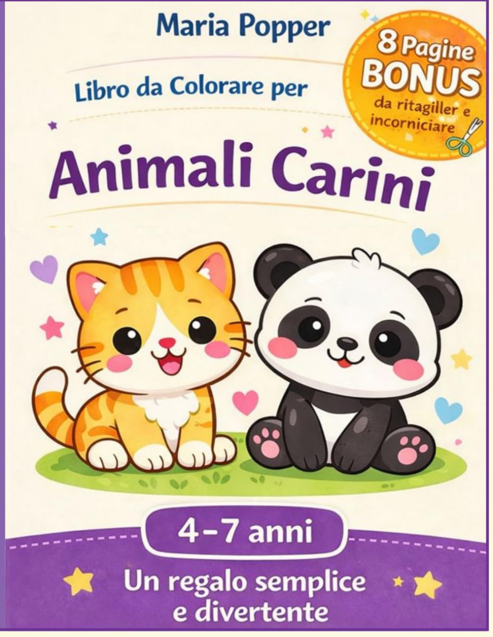 Animali Carini da Colorare – Disegni Facili per Bambini: Coloriage Facili Animali Carini Bambini Disegni da Colorare
