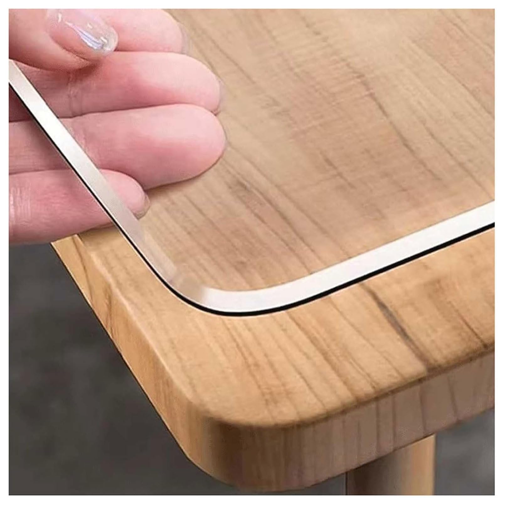 Copertura impermeabile per tavolino da caffè, 152 x 450 cm, spessore 2 mm, antiscivolo, protezione in vinile per soggiorno e tavolini, protezione contro fuoriuscite e graffi