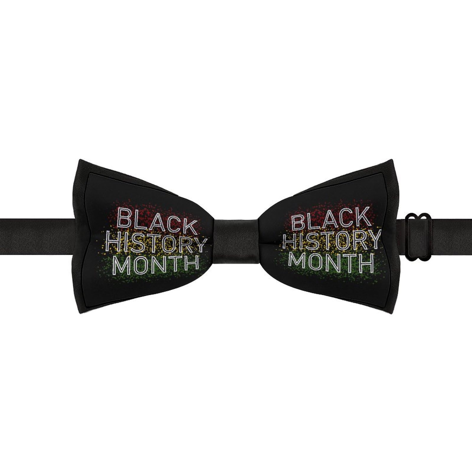 GoasNei Black History Month 2022 Bow Tie for Men Adjustable Necktie Funny Tie Neck Ties for Weddings Party