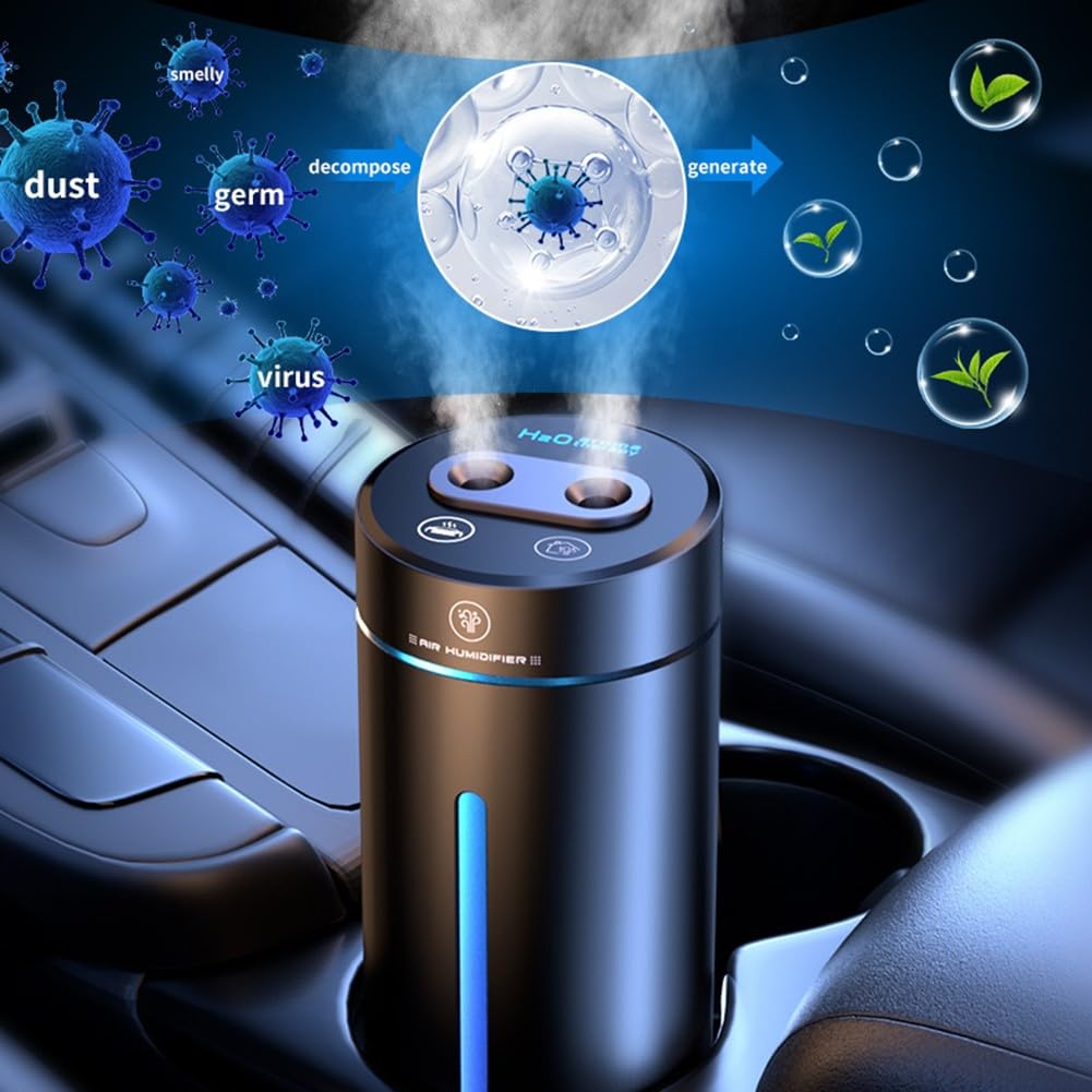 Diffusore Aromi Per Auto KEWAYO | Doppio Spray | Serbatoio 300ml | Con Spegnimento Automatico - Foto 5