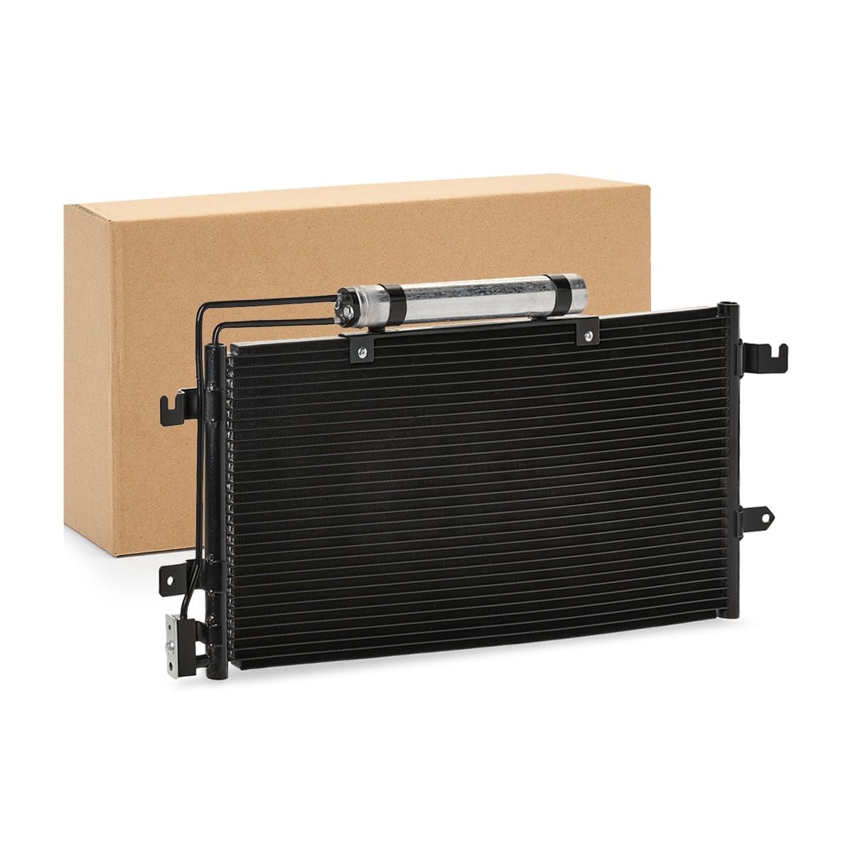 RIDEX 448C0444 Condensador aire acondicionado con secador con junta tórica Compatible con VW Transporter T4 Bus 70B, 70C, 7DB, 7DK, 70J, 70K, 7DC, 7DJ