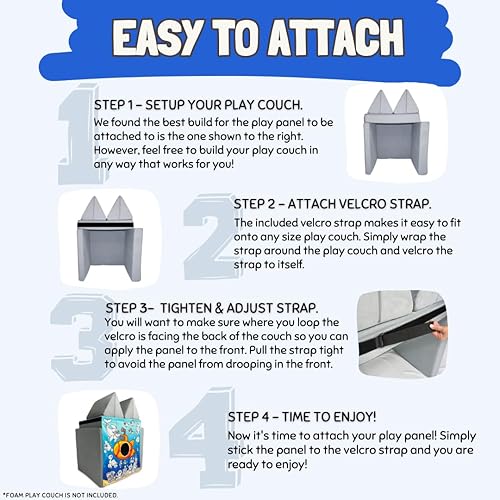 Miniatura 45 de Couch Swag Panel de juego para sofá de espuma para niños, sofá infantil (heladería)