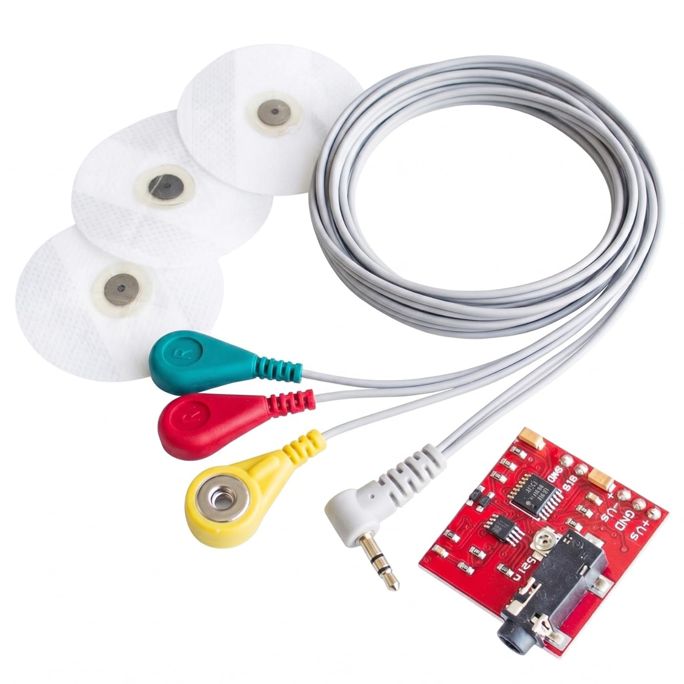 Robocraze Ecg module AD8232 ECG measurement pulse heart ECG monitoring sensor module kit for Biomedical Electronics science Project -(Pack OF 1)-image-49