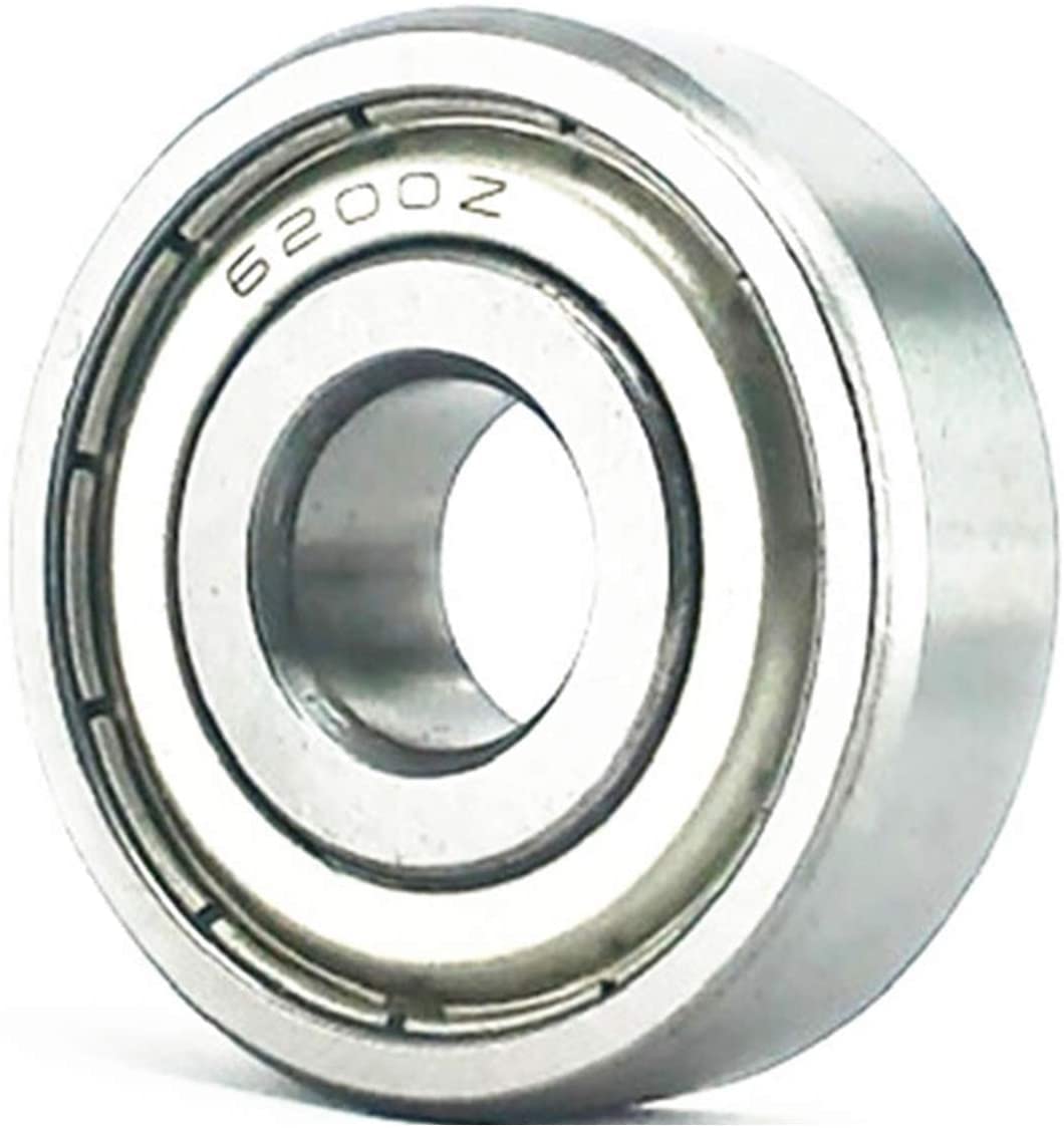 Rodamientos 6200-ZZ TMP1105 de acero de 10x30x9 mm para reparar ventiladores y herramientas de banco