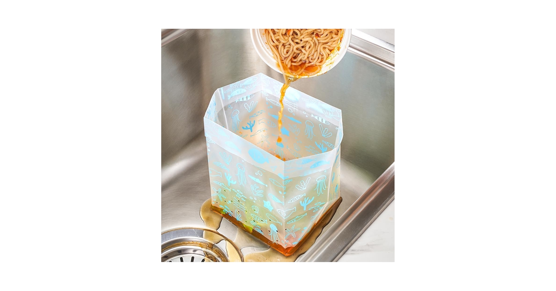 Amazon.co.jp: 水切り袋 自立型 30/60/100枚入れ 三角コーナー